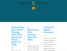 Tablet Screenshot of jayantpai.com